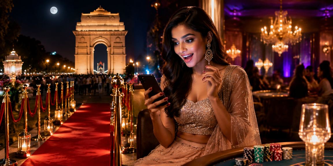 Slot player enjoying bonus offers near India Gate Delhi